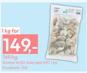 Gigaboks Scampi 16/20 tilbud