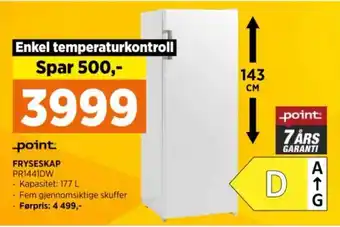 POWER FRYSESKAP PR1441DW tilbud