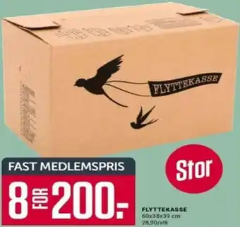 Europris FLYTTEKASSE tilbud