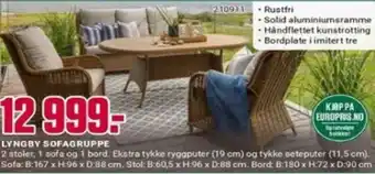 Europris LYNGBY SOFAGRUPPE tilbud