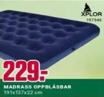 Europris MADRASS OPPBLÅSBAR tilbud