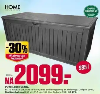 Europris PUTEKASSE ULTRA tilbud