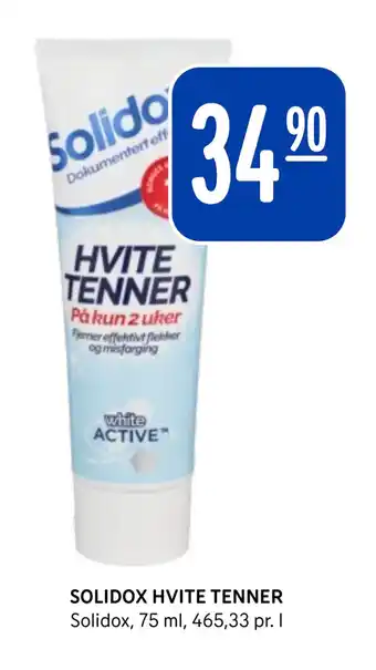 Rema 1000 SOLIDOX HVITE TENNER tilbud