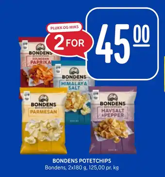 Rema 1000 BONDENS POTETCHIPS tilbud