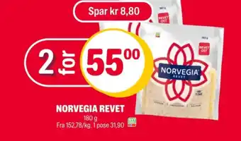 Coop Extra Norvegia revet ost tilbud