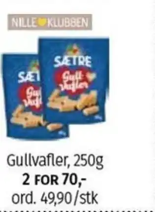 Nille Gullvafler, 250g tilbud