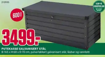 Europris Home putekasse tilbud