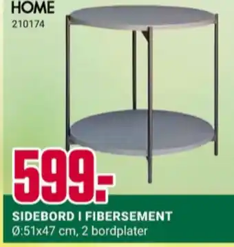 Europris Home sidebord tilbud