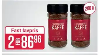 Europris Luxus instant kaffe tilbud