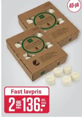 Europris Vie home telys tilbud