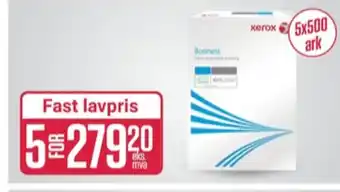 Europris Xerox kopipapir tilbud
