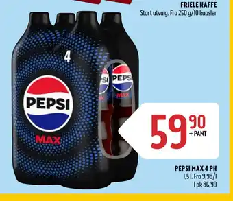 Coop Prix PEPSI MAX 4 PK tilbud