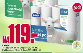 Europris LAMBI tilbud