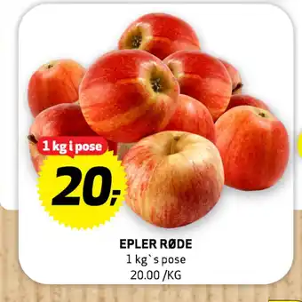 Bunnpris EPLER RØDE tilbud