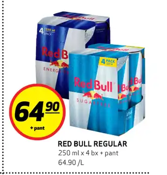 Bunnpris RED BULL REGULAR tilbud