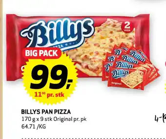 Bunnpris BILLYS PAN PIZZA tilbud