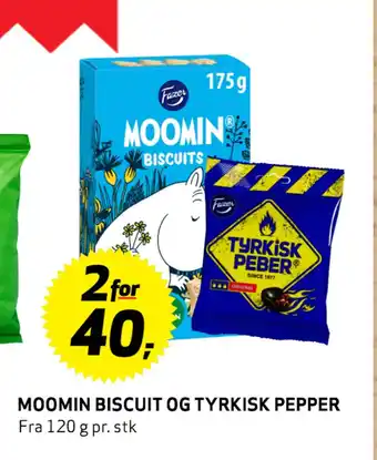 Bunnpris MOOMIN BISCUIT OG TYRKISK PEPPER tilbud
