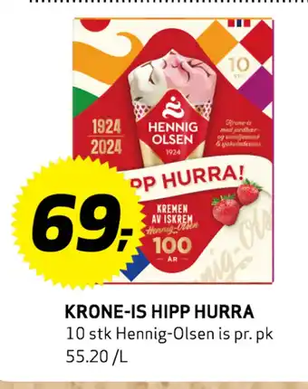 Bunnpris KRONE-IS HIPP HURRA tilbud