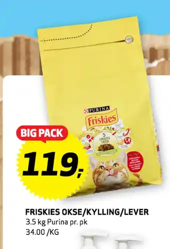Bunnpris FRISKIES OKSE/KYLLING/LEVER tilbud