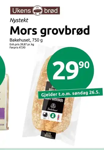 Joker Bakehuset mors grovbrød tilbud