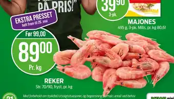 Kiwi Ukjent reker tilbud