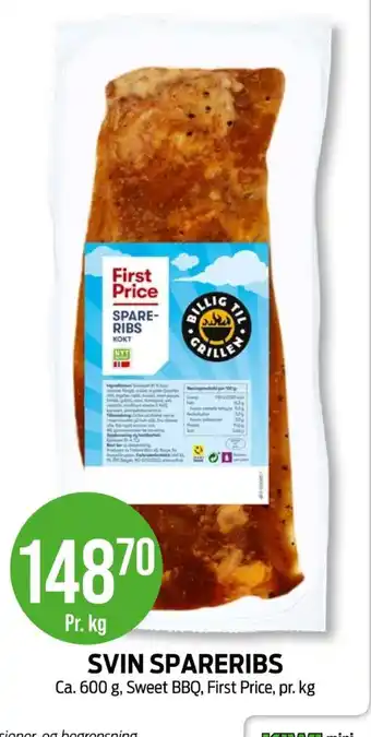 Kiwi First price spareribs tilbud