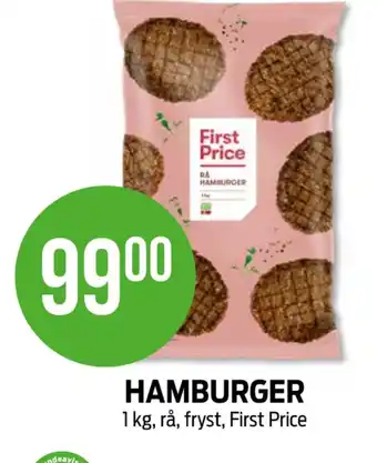 First price hamburger