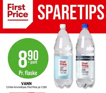 Kiwi First price mineralvann tilbud