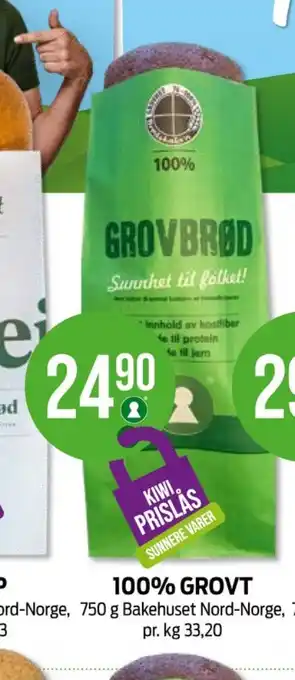 Kiwi Ukjent grovbrød tilbud