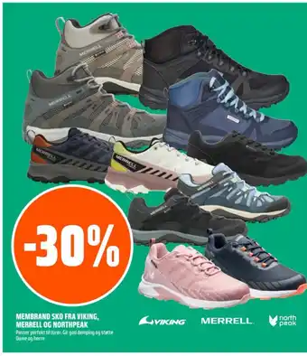 Coop Obs MEMBRAND SKO FRA VIKING, MERRELL OG NORTHPEAK tilbud