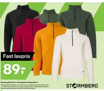 XXL Sport Hesseng Zip Fleece, fleecegenser, Dame/Herre tilbud