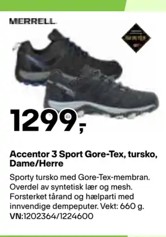 XXL Sport Accentor 3 Sport Gore-Tex, tursko, Dame/Herre tilbud