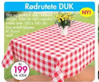 Rødrutete DUK