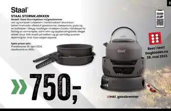 Sport Outlet STAAL STORMKJØKKEN tilbud