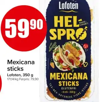 Spar Mexicana sticks Lofoten, 350 g tilbud