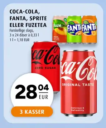 Scandinavian Park COCA-COLA, FANTA, SPRITE ELLER FUZETEA tilbud