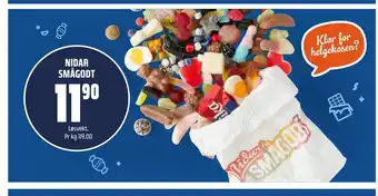Coop Obs NIDAR SMÅGODT tilbud