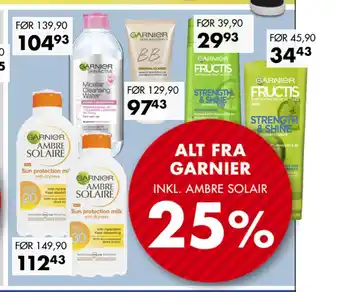 Sparkjøp ALT FRA GARNIER tilbud