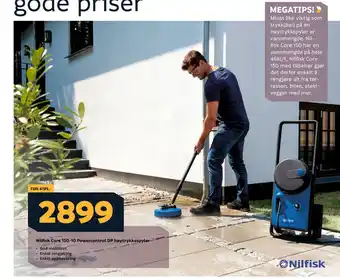 Megaflis Nilfisk Core 150-10 Powercontrol DP høytrykksspyler tilbud