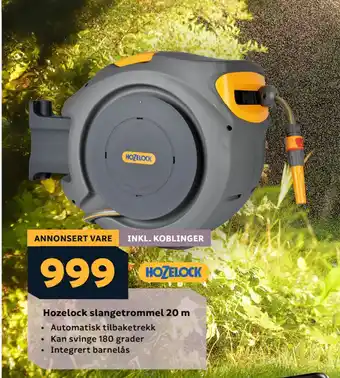 Megaflis Hozelock slangetrommel 20 m tilbud