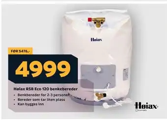 Megaflis Høiax RSB Eco 120 benkebereder tilbud