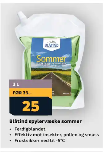 Megaflis Blåtind spylervæske sommer tilbud