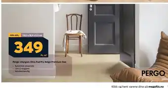 Megaflis Pergo vinylgulv Otra Pad Pro Beige Premium Oak tilbud