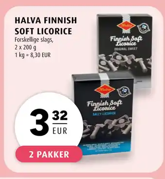 Scandinavian Park HALVA FINNISH SOFT LICORICE tilbud