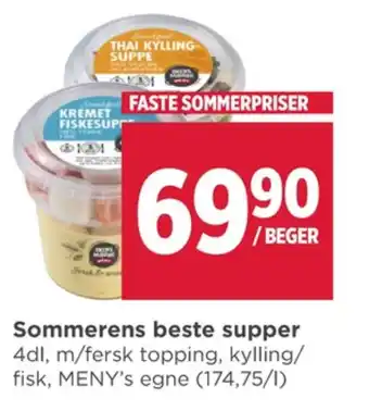 Meny Meny kremet fiskesuppe tilbud