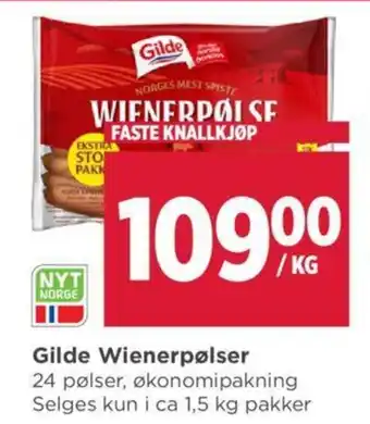 Meny Gilde Wienerpølser tilbud