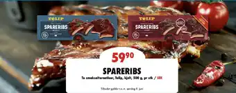 Nordby Supermarket SPARERIBS tilbud