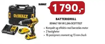Byggmakker BATTERIDRILL tilbud
