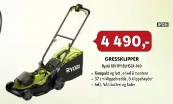 Byggmakker GRESSKLIPPER tilbud