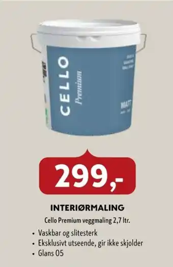 Byggmakker INTERIØRMALING tilbud